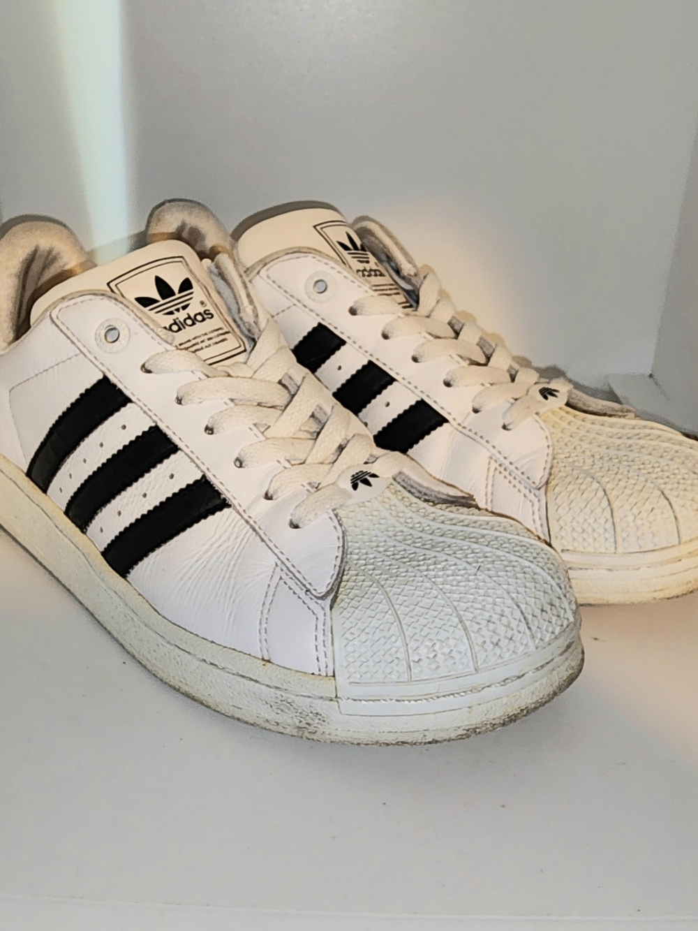 Classic white and black Adidas Superstar Sneakers Women's size 5 1/2